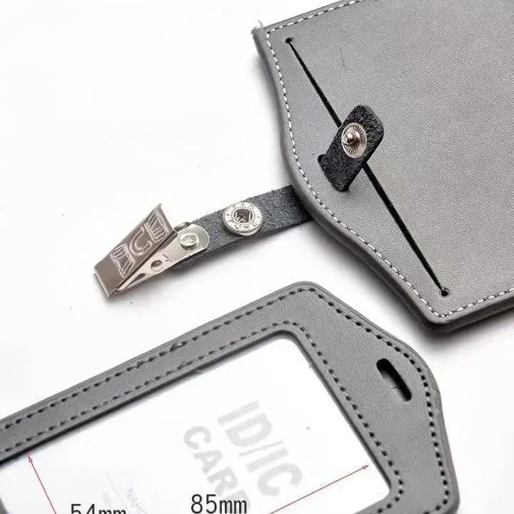 Leather Work Card  Cover Card Clip Cowhide Nameplate Cowhide Nameplate Elevator  Access Control School  Doctor Bus Card
