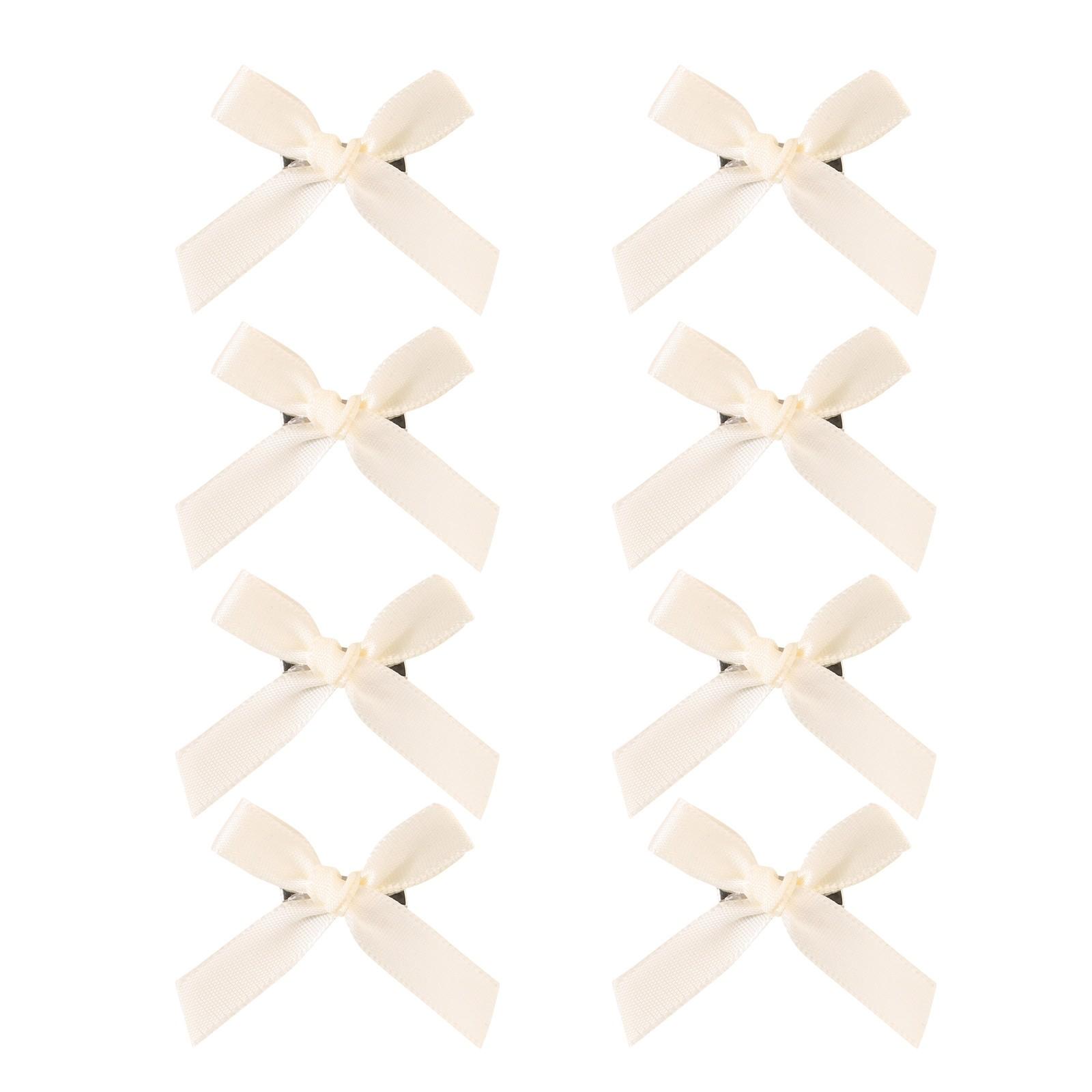 

Заколка для волос в виде банта, милая заколка для лба, повязка на голову, симпатичная заколка для волос, 8 предметов One Size бежевый