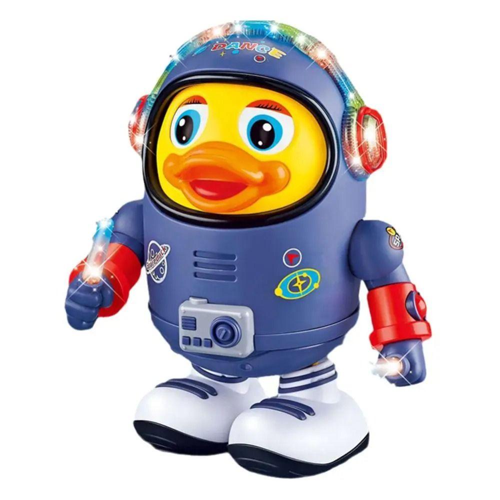 Interactive Dancing Astronaut Duck Toy Sound And Light Duck Musical Interactive Toy  Kids Toddlers