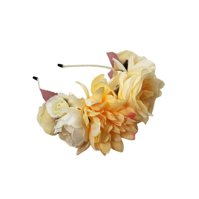Spring and summer new gradual change simulation flower headband, wedding party photo headgear