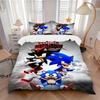 3pcs Sonic & Shadow Epic Adventure Poster Quilt Set - Soft and Comfortable Bedroom, Guest Room and Dorm Decor Bedding Set 1 Quilt Cover + 2