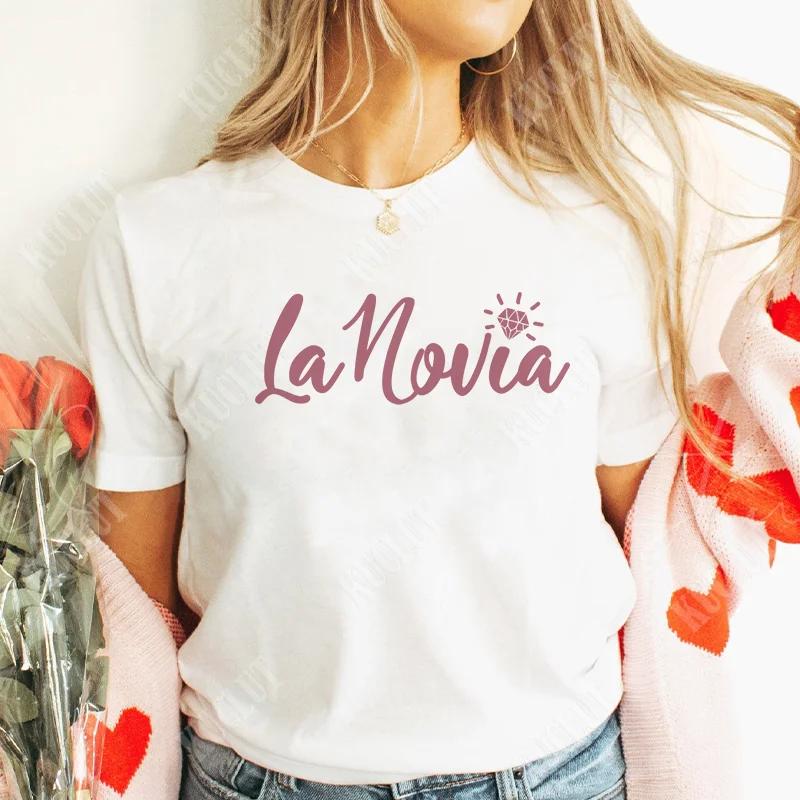 Spanish Team Bride Squad T-shirt Bridesmaid Bachelorette Party Tees for Women Clothing Bridal Shower Wedding Party Short Sleeve