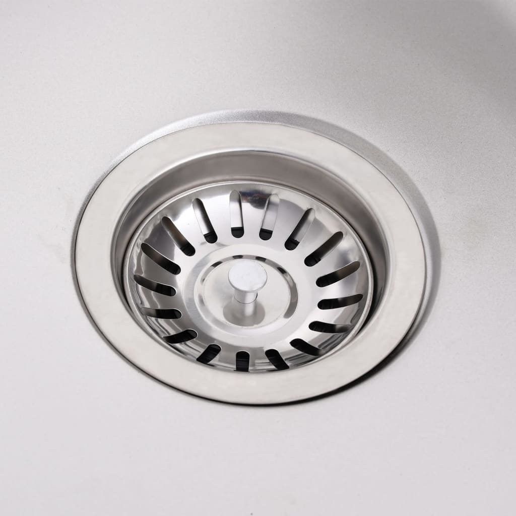 Camping Sink with Double Basin and Faucet Stainless Steel