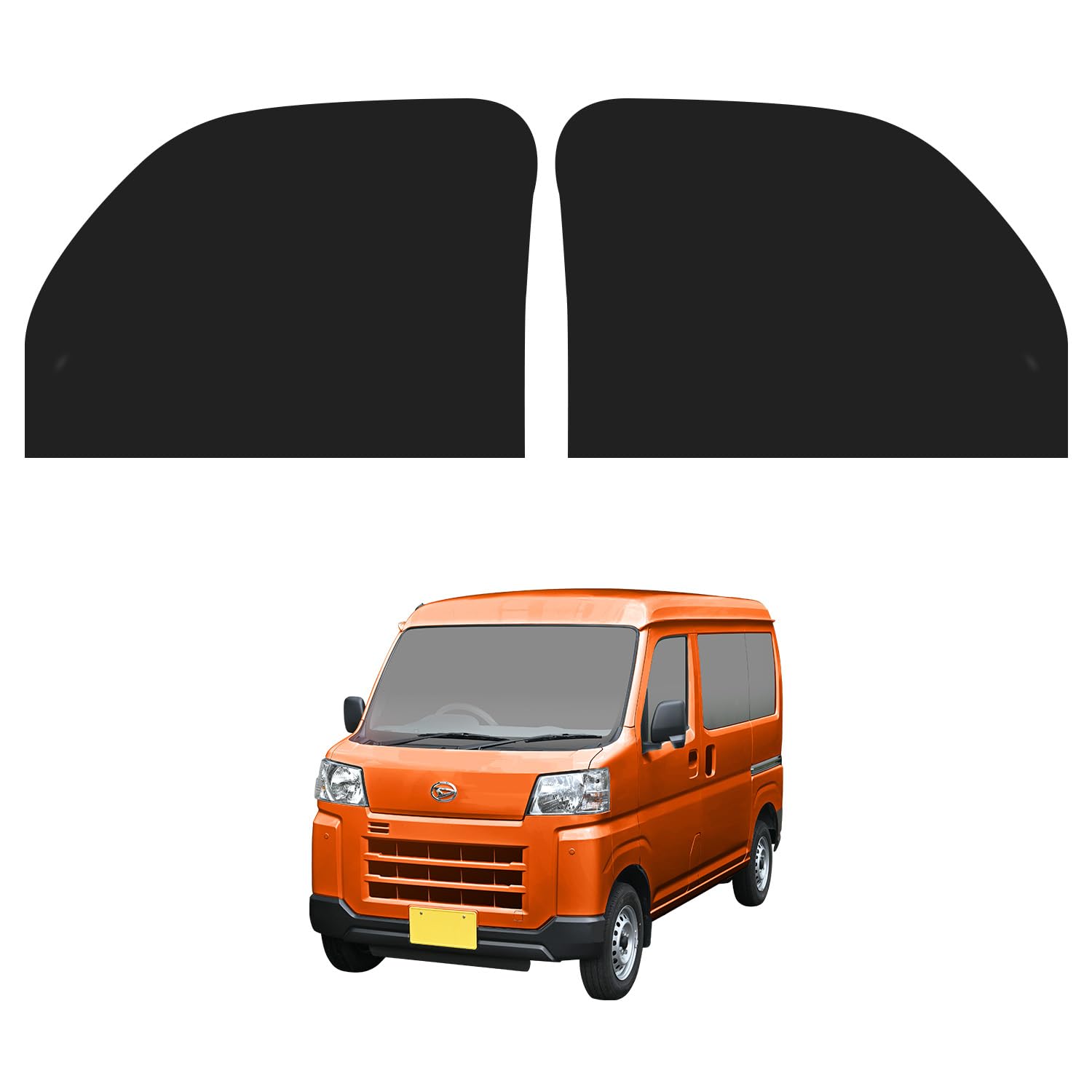 

SEIWA Magnetic Front and Side Curtains IMP275 for Daihatsu Hijet Cargo and Atrai Toyota Pixis and Subaru Sambar Magnetic Full Blackout Set of 2 for чорний