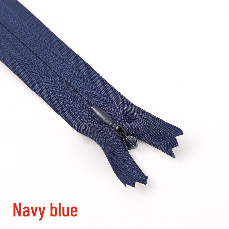 Zinc Alloy Pull Tab No. 3 Invisible Nylon Edge Zipper