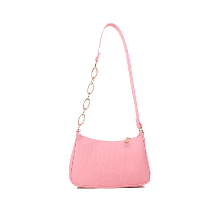 New Popular Retro Gentle Temperament Small Square Bag Autumn Shoulder Handheld Fashi Casual Yankee Underarm Shoulder Bag