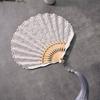 Flower Pattern Hand Fold Fan Multicolor Decorative Fan Lace Folding Fan  Performance Favors