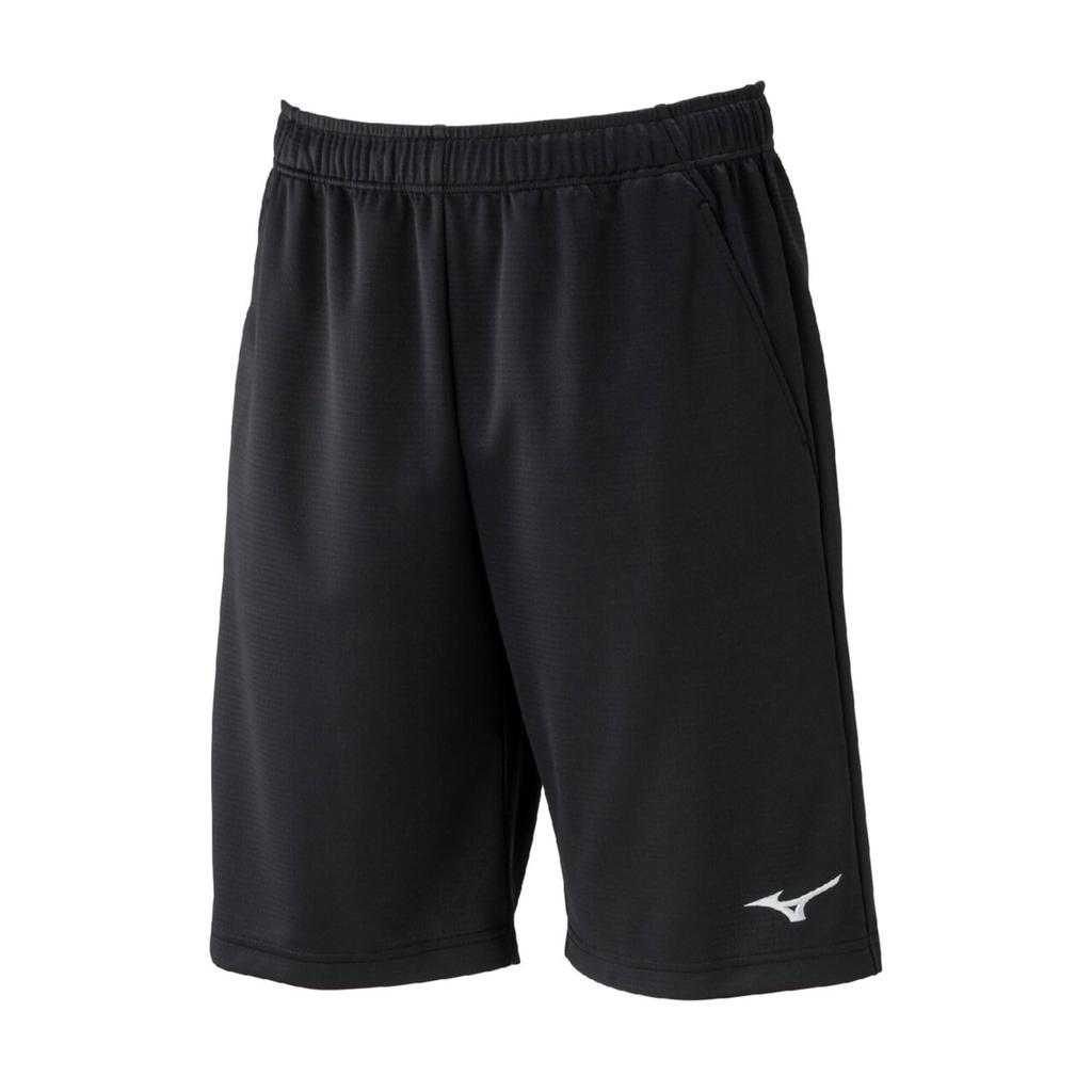 Mizuno Training Wear Navidry Knit Current Model L Shorts, Shorts, Sweat-Absorbent, Quick-Drying, UV, UPF15, (32MDC190), Men's, Black/Silver,