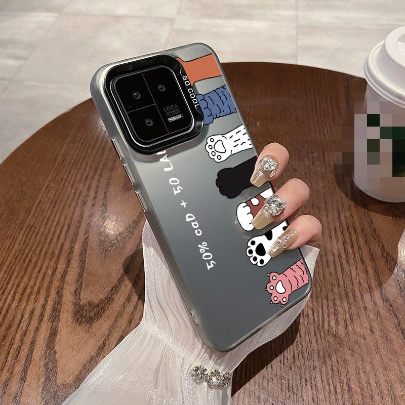 

Чехол для пары кошек для iPhone 16 Samsung A55 A35 A34 S24 FE Xiaomi Redmi Note 13 Pro 14C Huawei Honor 200 противоударный бампер для телефона с защитой от царапин Samsung A54 5G