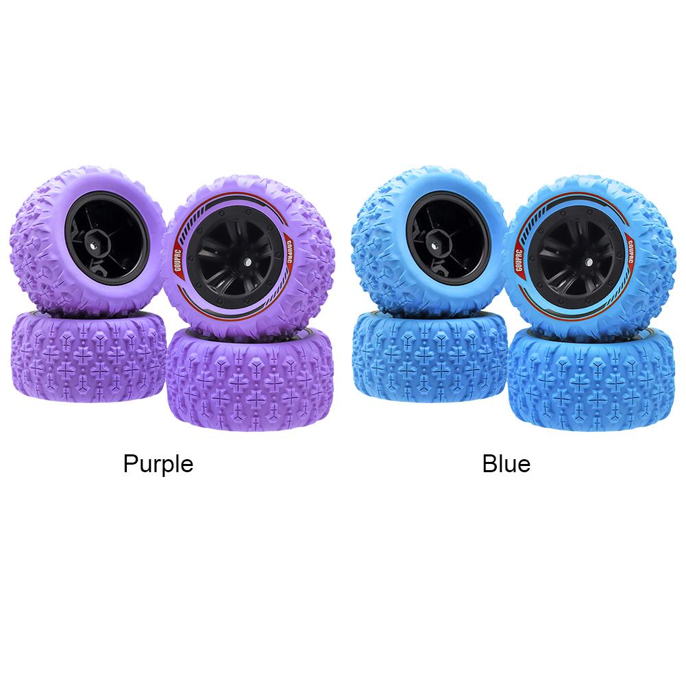 4 buc 12mm hexagonale RC roți și anvelope mlaștină gheare noroi teren anvelope accesorii roți anvelope pentru 1/14 1/16 RC mașină cu șenile Buggy camion