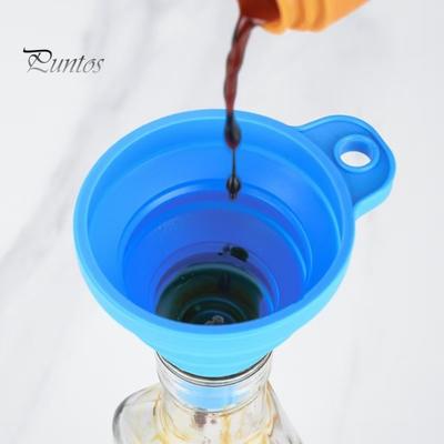 3 pezzi imbuti pieghevoli in silicone imbuto pieghevole senza BPA versatili imbuti per riempire bottiglie utensili da cucina per cucinare e cuocere al forno