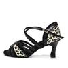 High Heel Latein Tanzschuhe Erwachsene Damen Weichsohle Tango Salsa Ballsaal Gesellschaftstanzschuhe Absatz 7cm