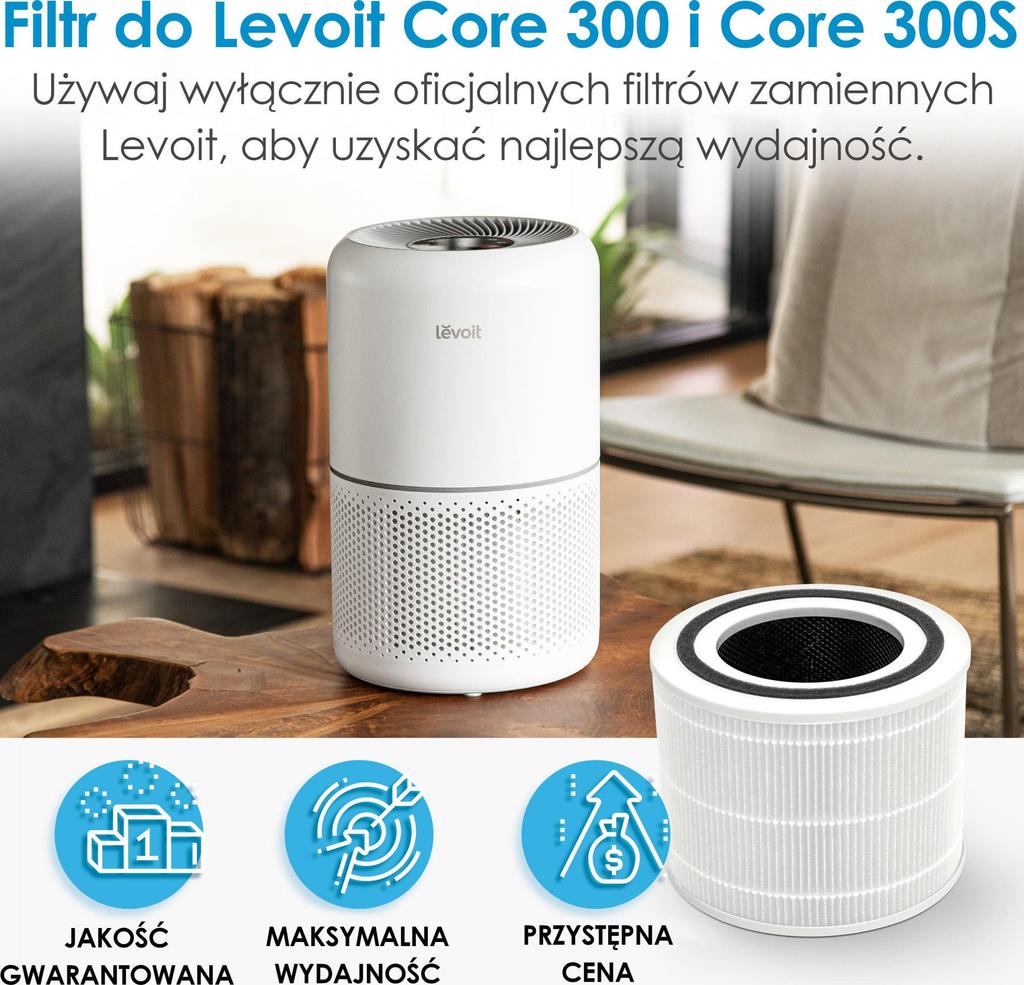 Levoit Core 300-RF Air Purifier HEPA Filter White