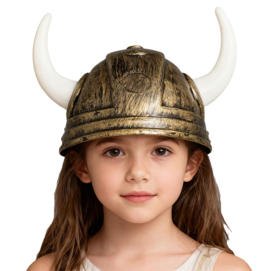 Classic Buffalo Horn Viking Hat for Men Women Halloween Cosplay Party Photo Prop Birthday Costume Accessory