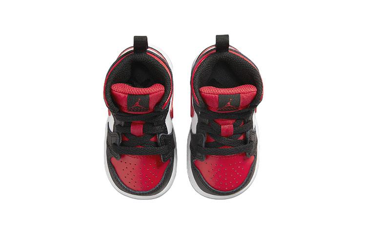 Jordan 1 Mid Black Fire Red TD 640735-079
