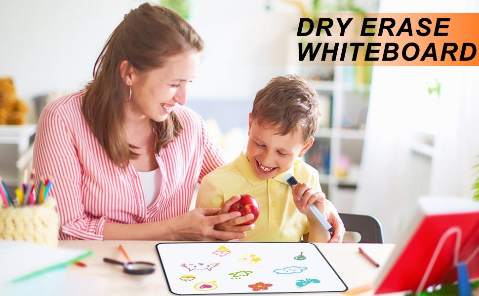 A4 Magnetic Whiteboard (30x21cm) - Double-Sided w/Pen&Eraser