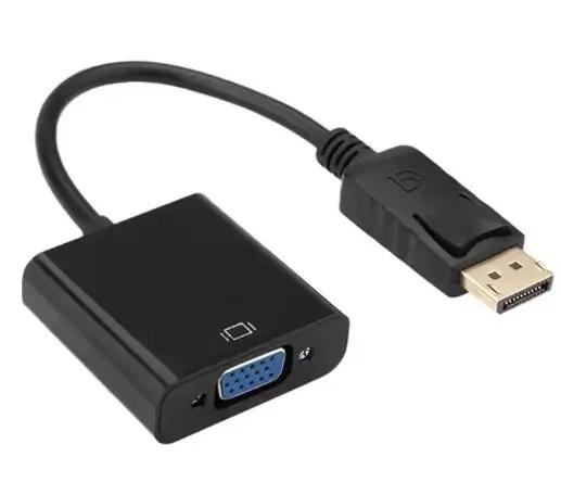 DP Male To VGA Female Adapter Cable DisplayPort To VGA Converter for Projector DTV TV HDVD Laptop Monitor