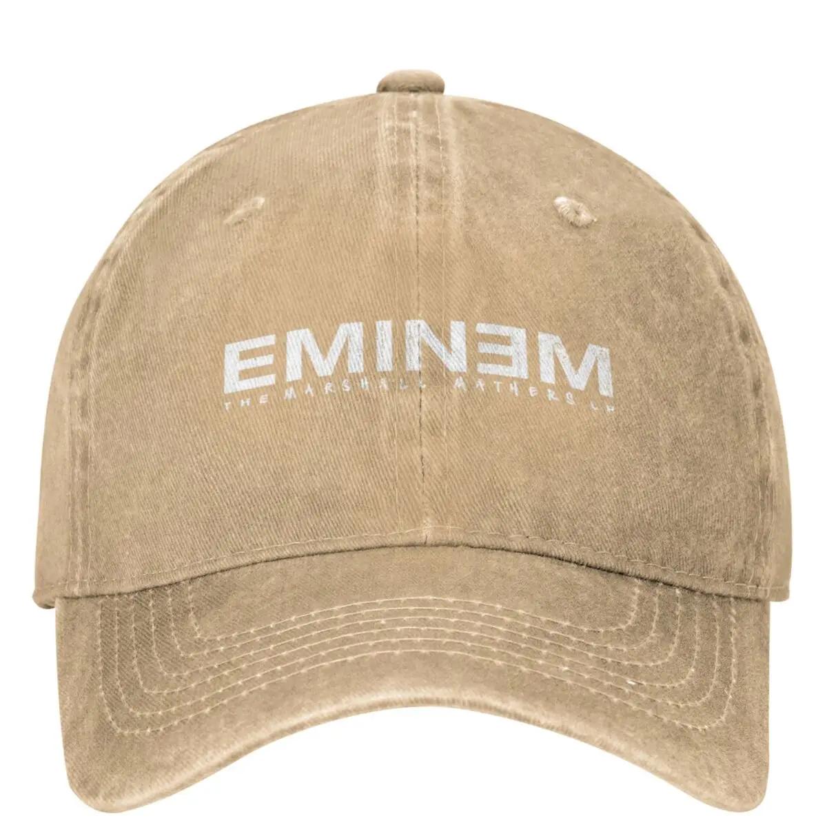 JHMYHN CAP 2026 Vintage Rapper Rap God Eminem Baseballpetten Mannen Vrouwen Verweerd Gewassen Hoofddeksels Buiten Trainingen Verstelbare Pasvorm Petten Hoed One Size