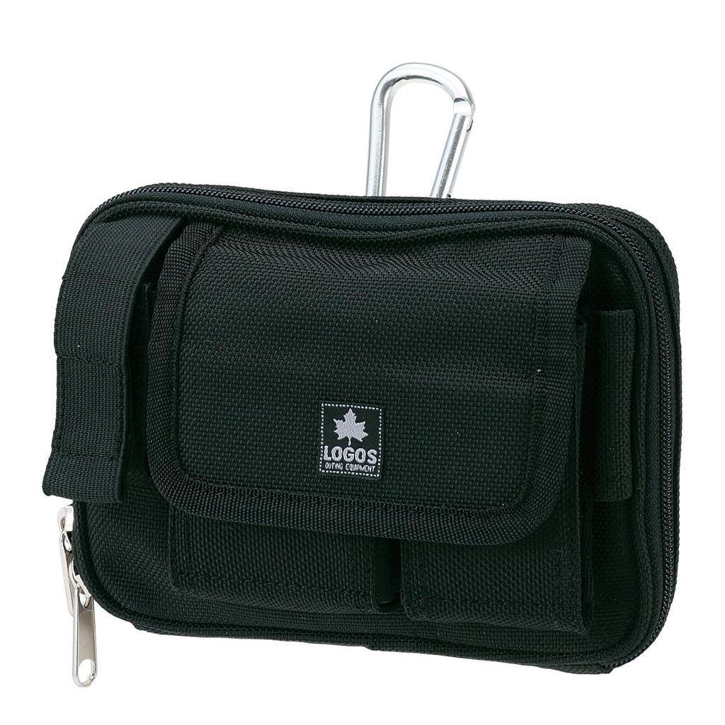 LOGOS Hip Cargo 4 Bag Pouch with Belt and Storage Pocket No. Carabiner, Loop,
