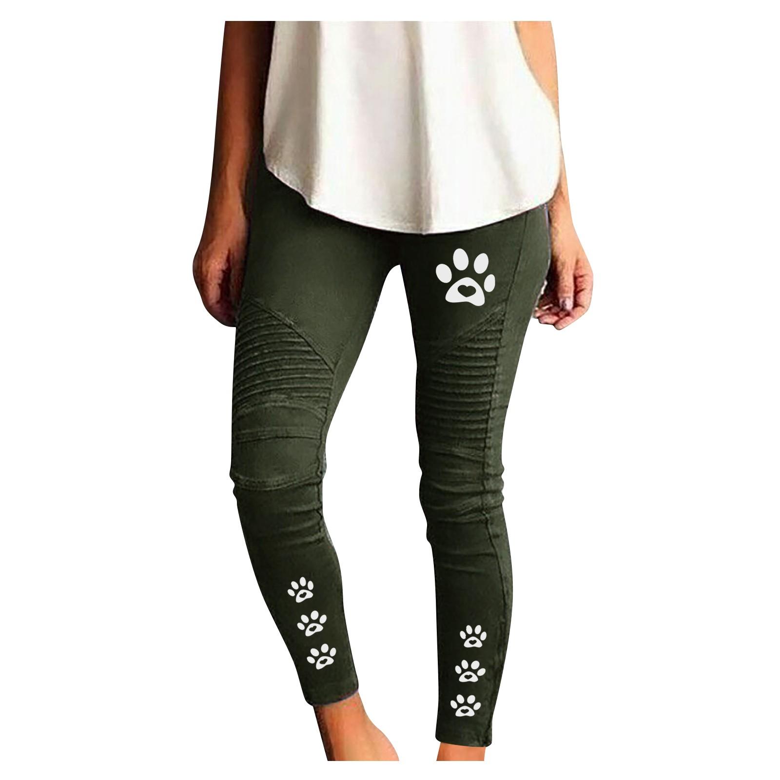 

Women s Fashion Color Printed Casual Slim Fit Elastic Pants S