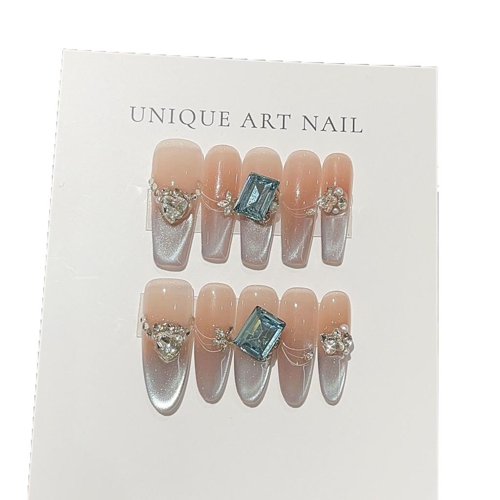 Ice Blue Milk Jelly Gentle Smudge Blush Gradient Maoyan Lake Blue K9 Rock Candy Drill Wear Armor