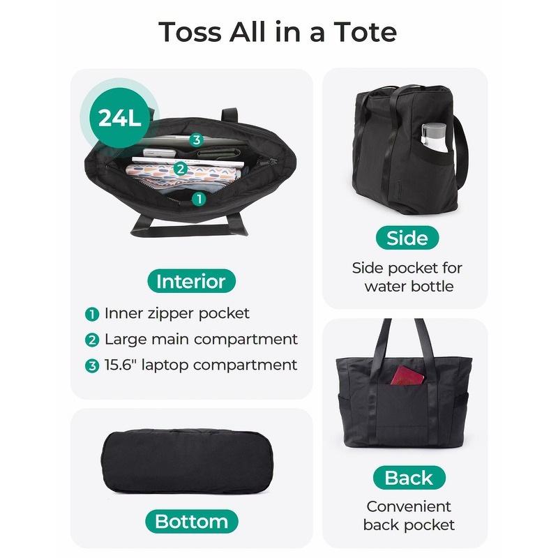 2025 Women's Lightweight Shoulder Bag for Yoga Mat & Laptop