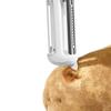 Set de Cuchillo Plegable para Fruta y Pelador Herramienta Múltiple Portátil con Hoja de Acero Inoxidable Rallador Abrebotellas Gadget Esencial Compacto para Frutas Verduras y