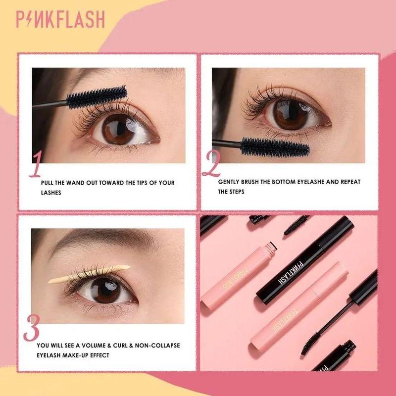 PINKFLASH - Ölresistente Schwung-Tages- & Nacht-Mascara - 2 Farben