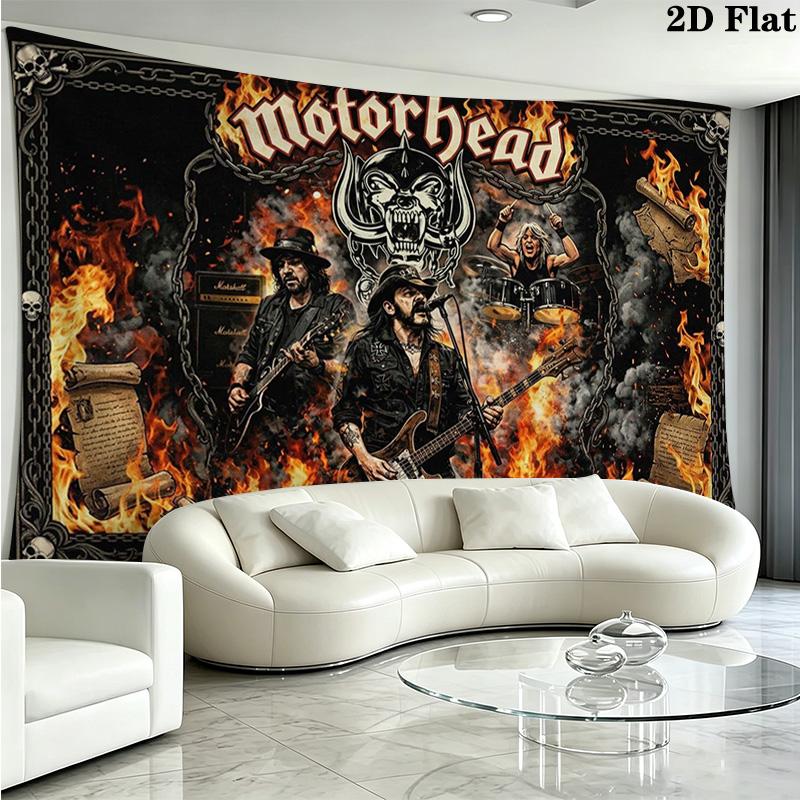 Tapestry Motorhead Estetyczna Dekoracja Ścienna Drukowany Materiał Koc Dekoracyjne Tapiserie do Sypialni Salonu Wystrój Domu