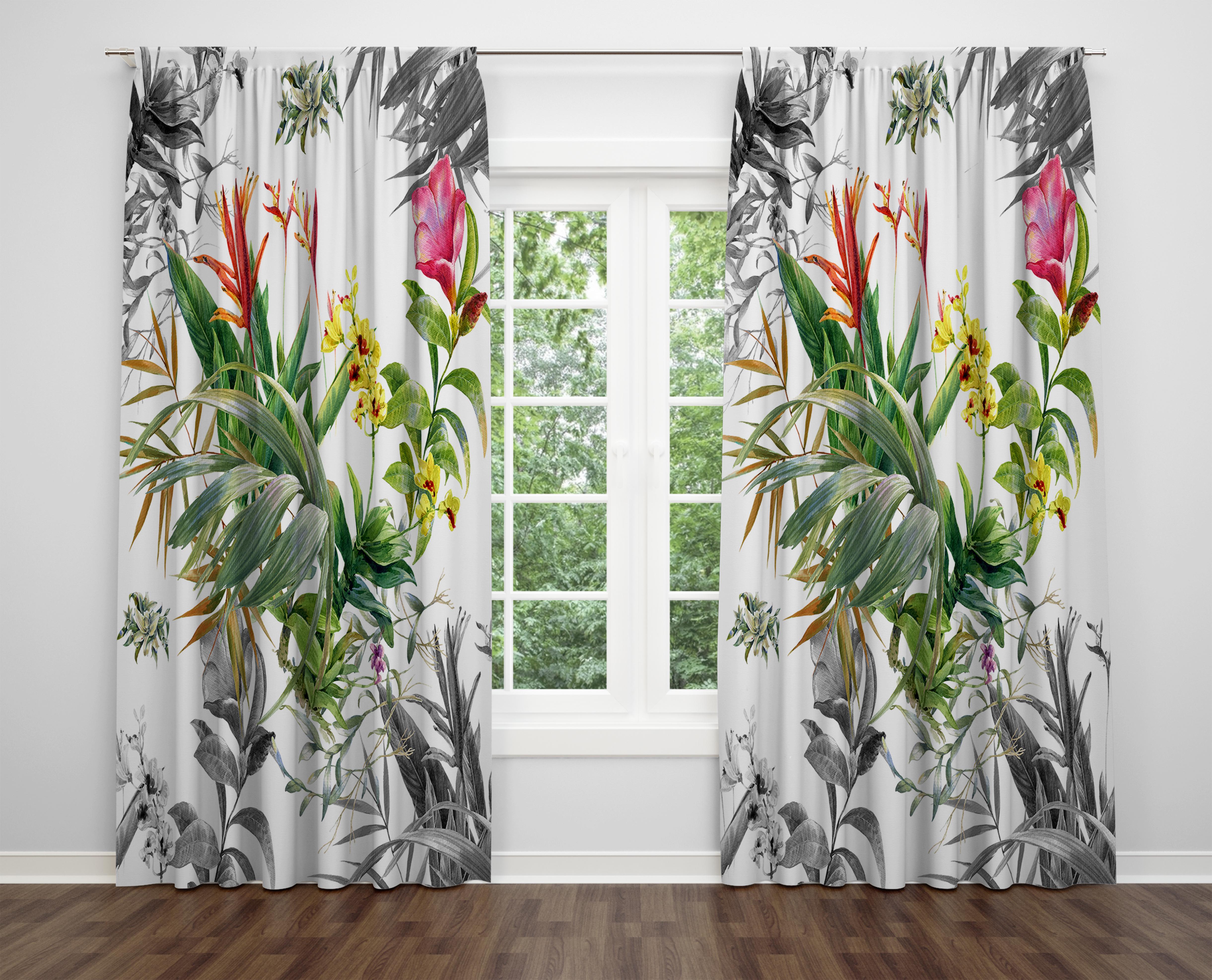 

Декоративний дизайн, високоякісна бавовняна тканина, ви можете вибрати одну або подвійну фіранку з крила 1 piece різнокольоровий