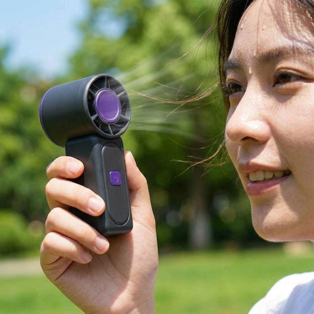 Adjustable Mini Handheld Fan USB Rechargeable Pocket Fan Air Cooling Fan Portable Turbo Fan Travel