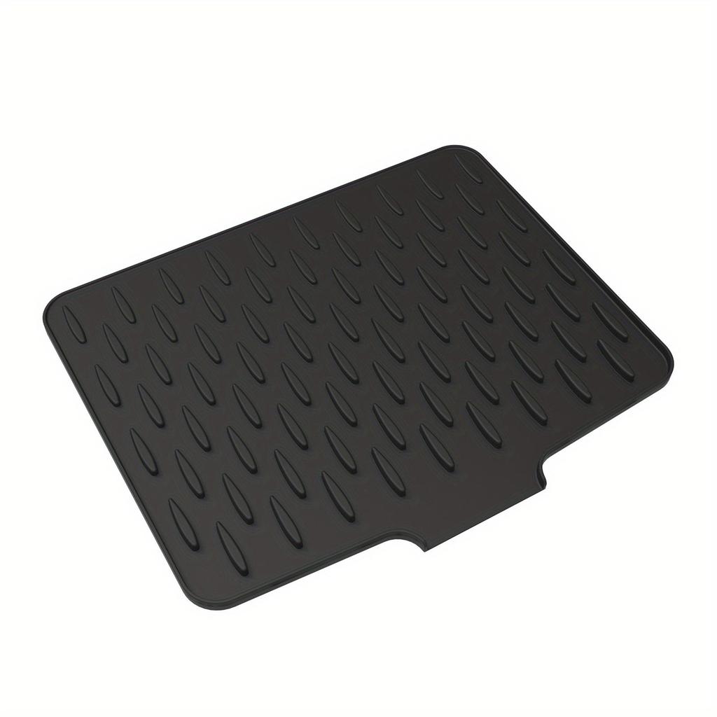 1pc Anti Slip Kitchen Silicone Drain Pad, Heat-Resistant Kitchen Counter Pad For Sinks, Silicone Tableware Drying Pad, Dish Rack