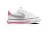 Nike Court Legacy Low top Toddler Shoes White Pink Infant And Toddler DA5382-111