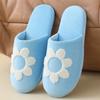 Fashion Flower Embroidery Home Cotton Slippers Women Comfortable Soft Sole House Slides Woman Non Slip Indoor Bedroom Slippers Female