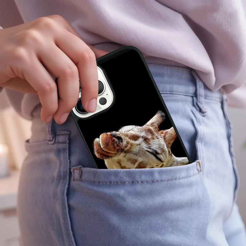 Cute African Giraffe Animal Phone Case For iPhone 17 Air 15 16e 14 13 Pro Max Coque 12 11 Pro Max PLUS Cover