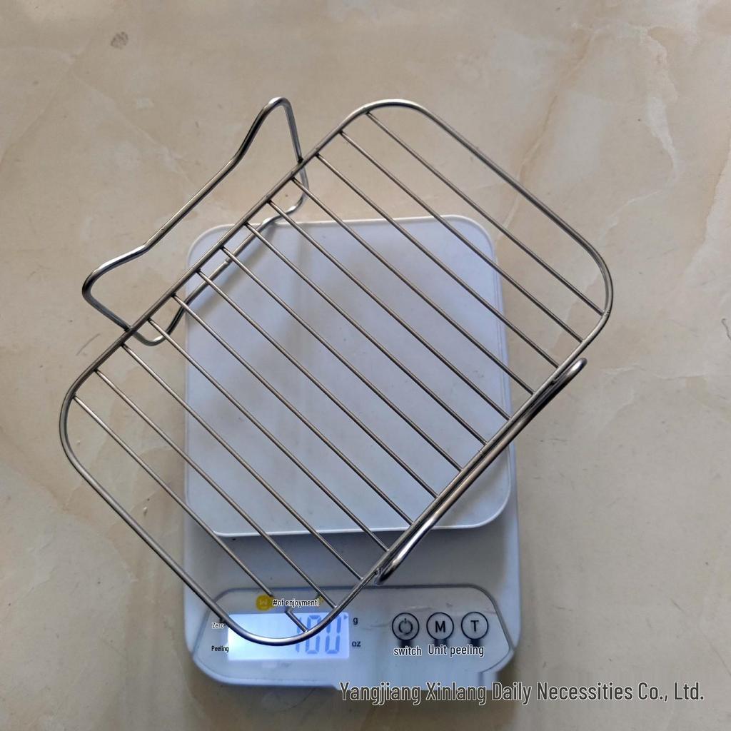 Edelstahl Drei-Schichten Heißluftfritteuse Dörrgerät Rack