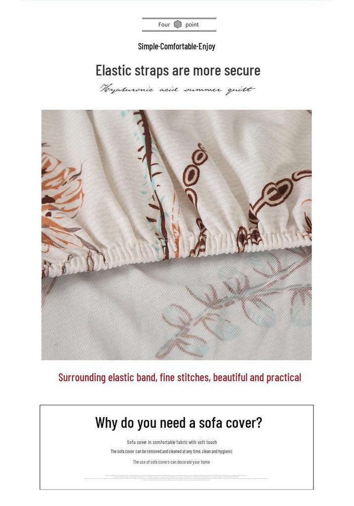 Stretchable Dustproof Sofa Cover, Fully Wrapped for Single, Double, or Three-Seater