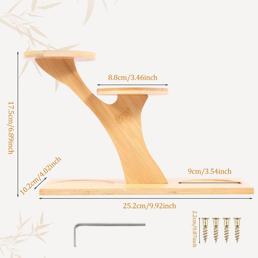 Small Plant Stand Wooden Multi-Tier Storage Display Aesthetic Plant Holders Indoor Stand for Home Decor Living Room Bedroom
