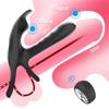 Ejaculation Couples Delay Penis Vibrator with Double Cock Ring Nipples Massager Adult Sex Toys for Men Clitoris Stimulator