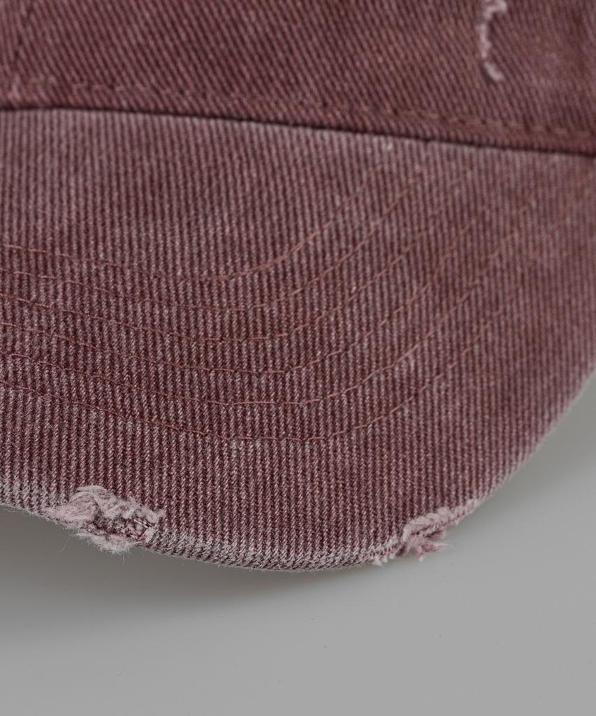 Wig Executive Classic Damaged Pigment Ball Cap - Burgundy