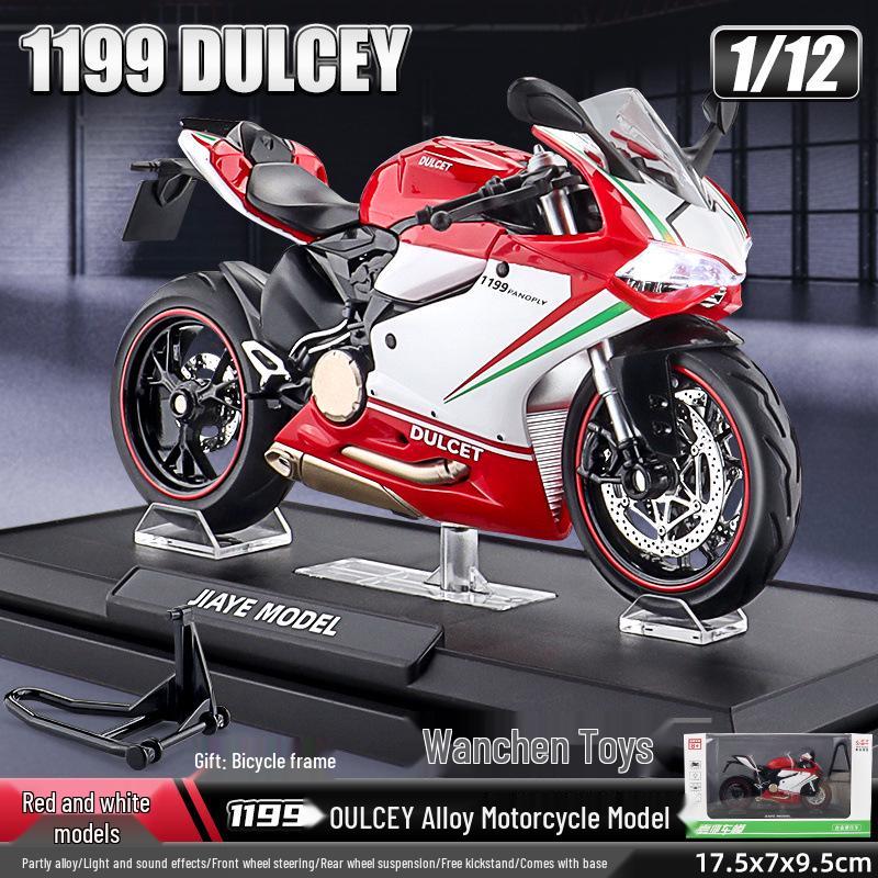 Alloy 1:10 BMW S1000RR Motorcycle Model with Sound and Light Features
