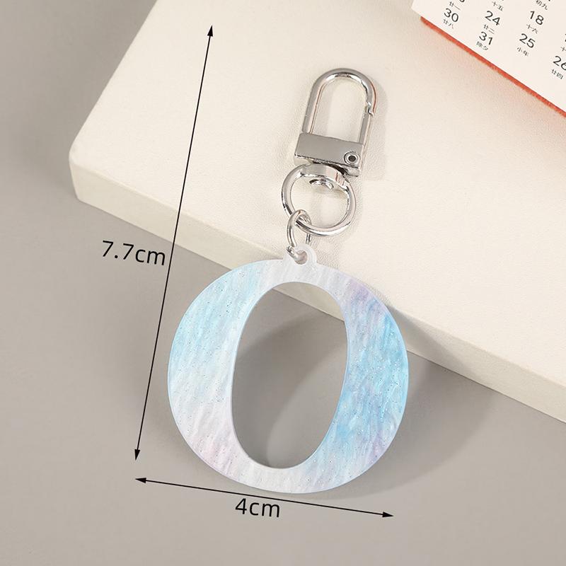 Simple Letters Keychain Backpack Pendant Keyring Bag Hanging Decoration Accessories Gift