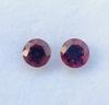 2 Pieces Set Round Cut 4 Mm, Natural Deep Pink Color Rubellite Gemstone, 0.75 Cent Rubellite Round Stone For Making Ring.