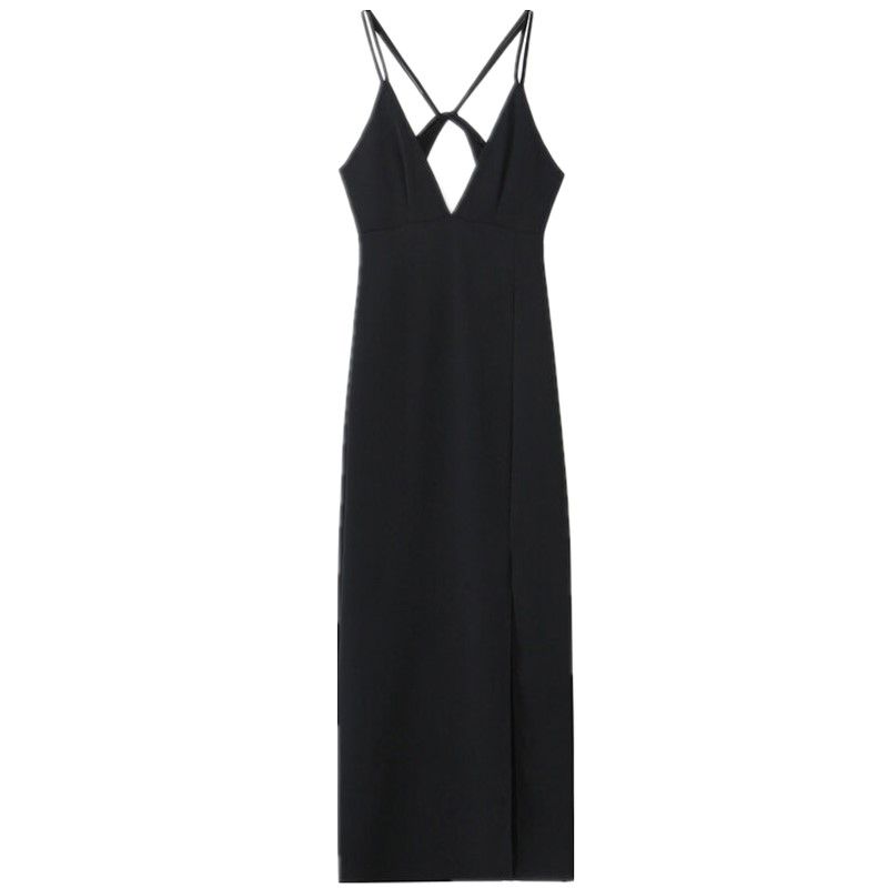 Fashion Style 2024 Spring New Arrival Women's Clothing Minimalist Crepe Midi Skirt Mid Length Long Length Dress 2157024 800