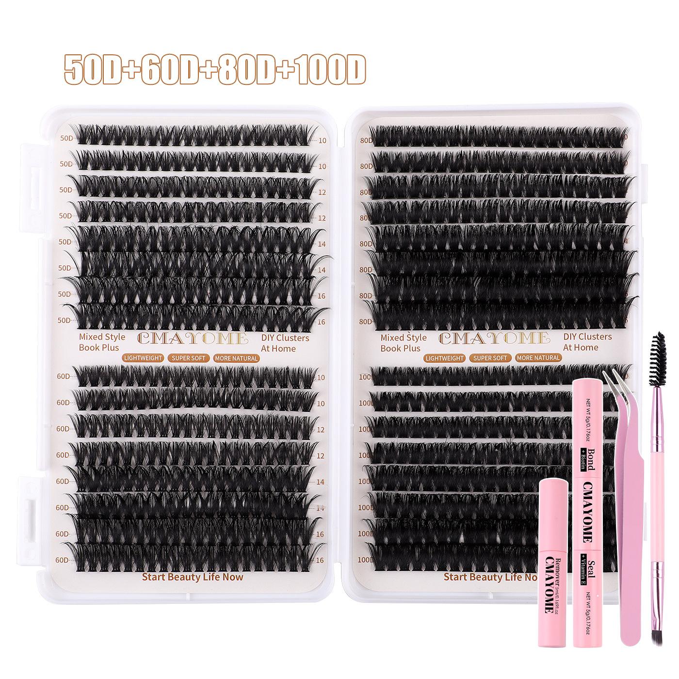 

640 Clusters D Song False Eyelashes Set 10-16Mmdiy Segmented Grafting Thick Eyelashes