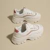 Fashion CRLAYDK Fashion Platform Mesh White Chunky Sneakers for Women Casual Dad Shoes Breathable Ladies Wedge Walking Sport Tennis