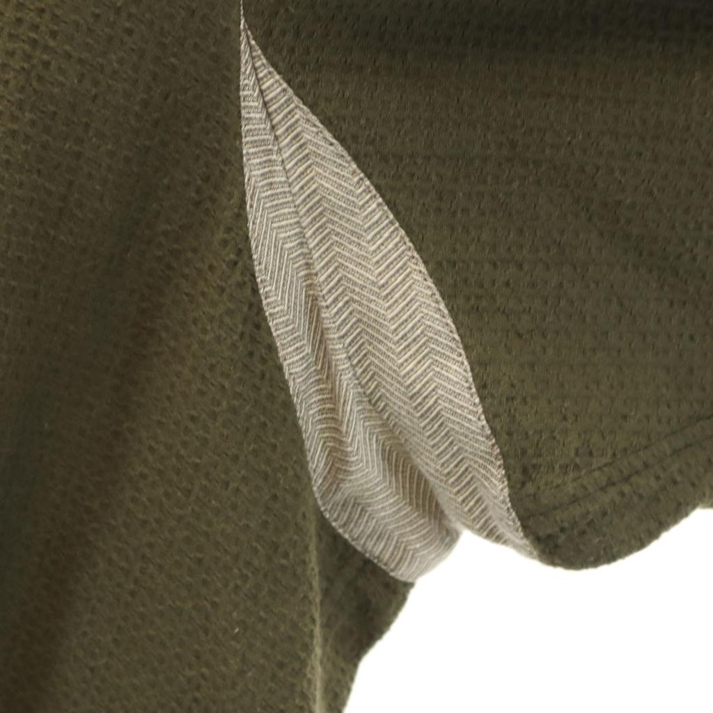 Milok made in Japan 7 minutes sleeve SIDE H QS SHIRTS Cut 46 olive Men's Used
