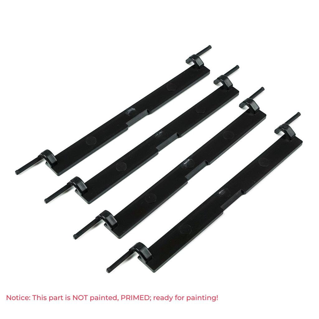 ESR564-1 4x Roof Luggage Rack Carrier Mounting Molding Port Bag Rail Cover Trim 51137312617 for BMW 3 F30 F31 F34 F35 114*12 Mm