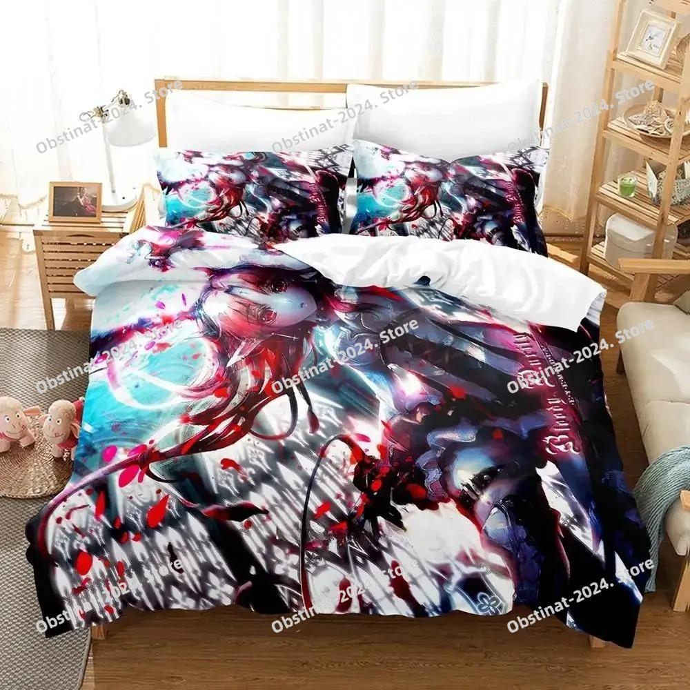 Game VOEZ Bettwäsche-Set, Einzelbett, Doppelbett, Queensize-Bett, Kingsize-Bett, Schlafzimmer für Erwachsene und Kinder, Bettbezug-Set, 3D-Druck, Anime-Bettlaken-Set
