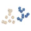 20 PCS Acrylic Square Corner Dice Set Colorfast Lightweight 6 Sided Number Dice Set for Math Games